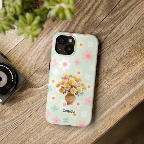 Birth Flower iPhone Cases | Nov Birth Flower: Chrysanthemum | Name Customization - Image 90
