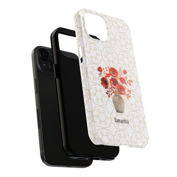 Birth Flower iPhone Cases | Aug Birth Flower: Poppy | Name Customization - Image 89