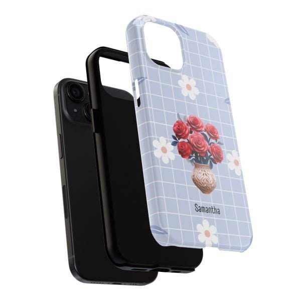 Birth Flower iPhone Cases | June Birth Flower: Rose | Name Customization - Image 94