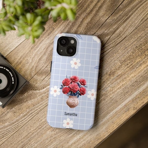 Birth Flower iPhone Cases | June Birth Flower: Rose | Name Customization - Image 95