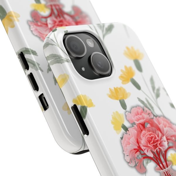 Birth Flower iPhone Cases | January Birth Flower: Carnation | Name Customization - Image 87