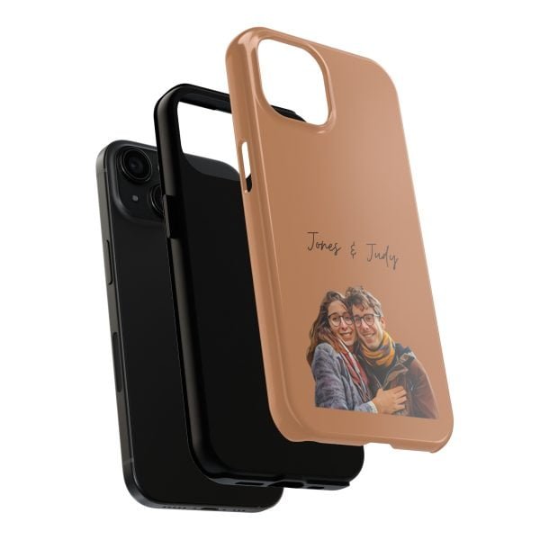 Custom Couple Photo iPhone Cases | Text Customization - Image 94