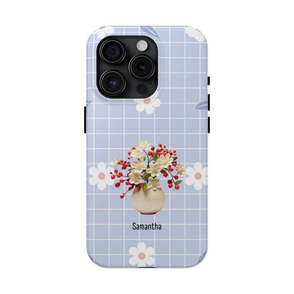 Birth Flower iPhone Cases | May Birth Flower: Hawthorn | Name Customization - Image 91