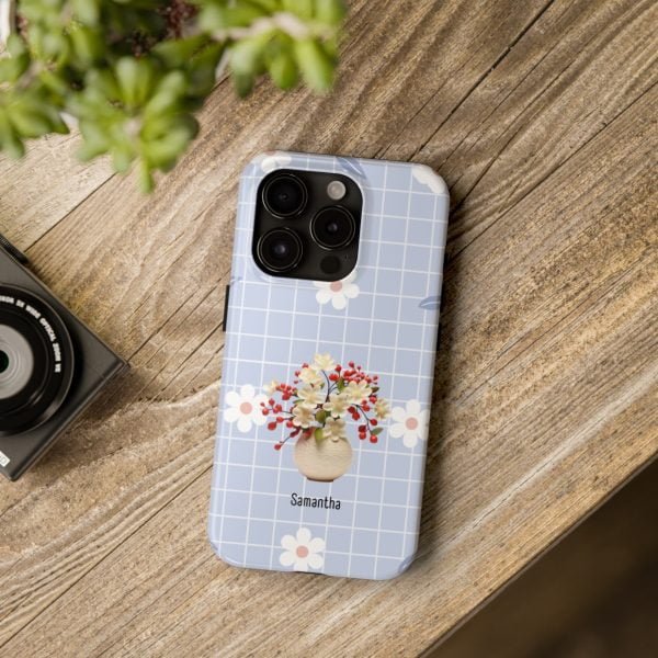 Birth Flower iPhone Cases | May Birth Flower: Hawthorn | Name Customization - Image 95