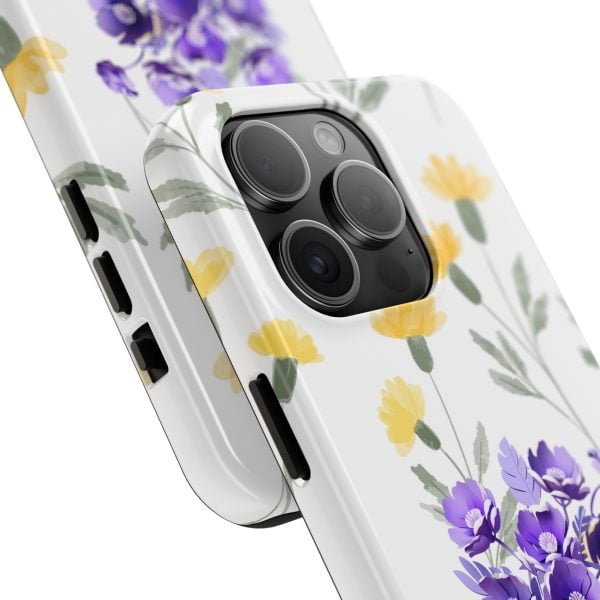 Birth Flower iPhone Cases | February Birth Flower: Violet | Name Customization - Image 92