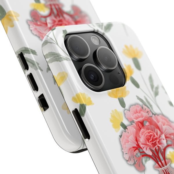 Birth Flower iPhone Cases | January Birth Flower: Carnation | Name Customization - Image 92