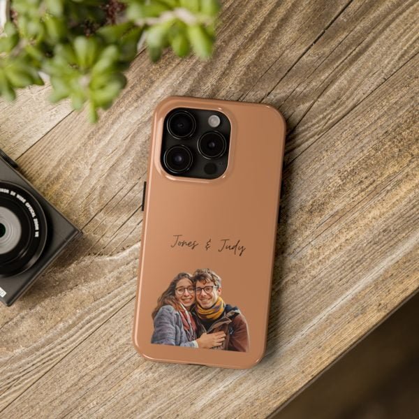 Custom Couple Photo iPhone Cases | Text Customization - Image 100