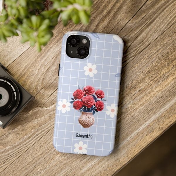 Birth Flower iPhone Cases | June Birth Flower: Rose | Name Customization - Image 105