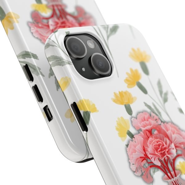Birth Flower iPhone Cases | January Birth Flower: Carnation | Name Customization - Image 97