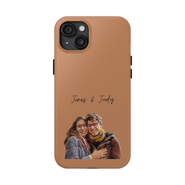 Custom Couple Photo iPhone Cases | Text Customization - Image 2