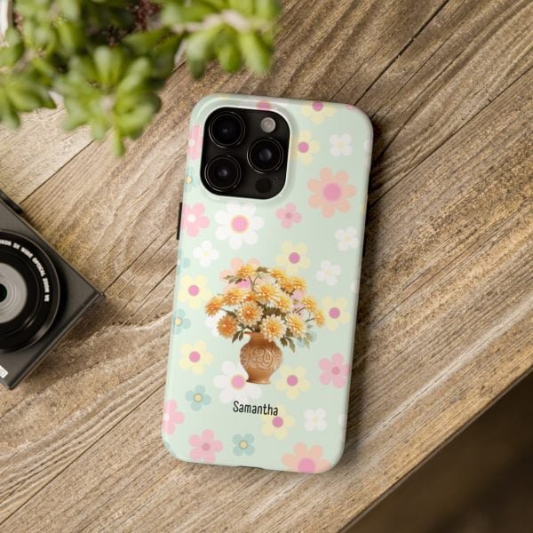 Birth Flower iPhone Cases | Nov Birth Flower: Chrysanthemum | Name Customization - Image 105