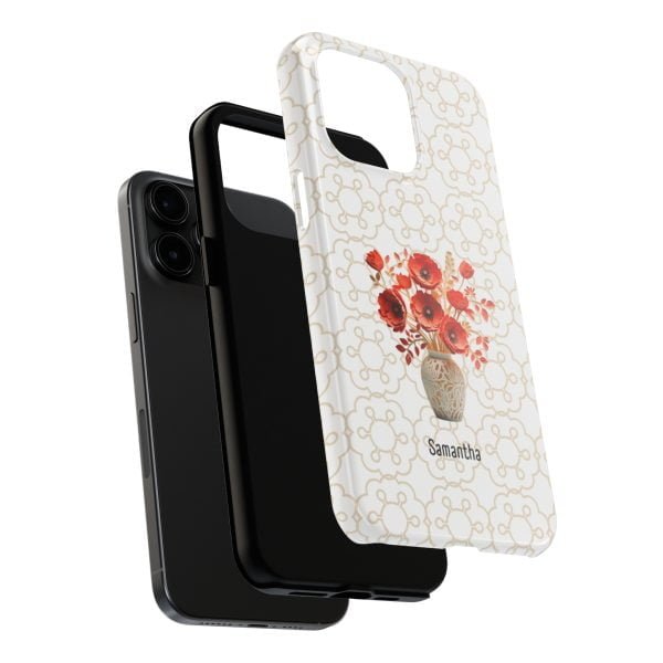 Birth Flower iPhone Cases | Aug Birth Flower: Poppy | Name Customization - Image 104