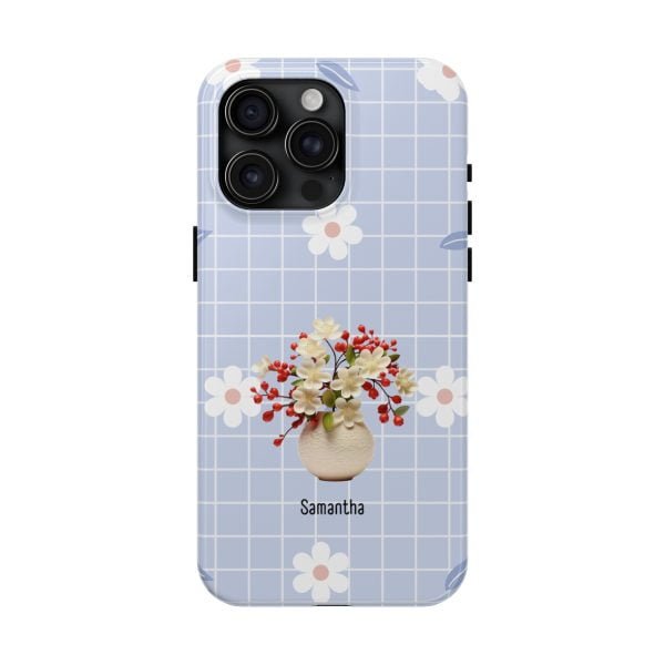 Birth Flower iPhone Cases | May Birth Flower: Hawthorn | Name Customization - Image 101