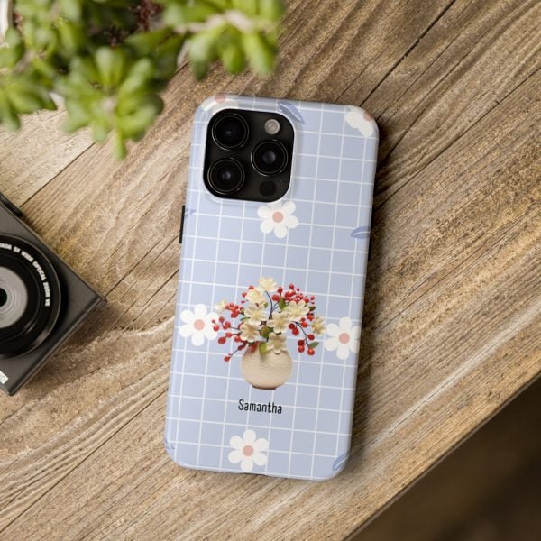 Birth Flower iPhone Cases | May Birth Flower: Hawthorn | Name Customization - Image 105