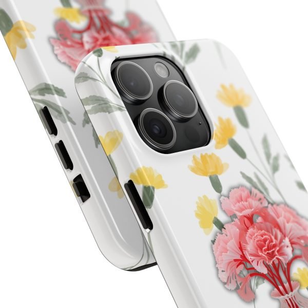Birth Flower iPhone Cases | January Birth Flower: Carnation | Name Customization - Image 102