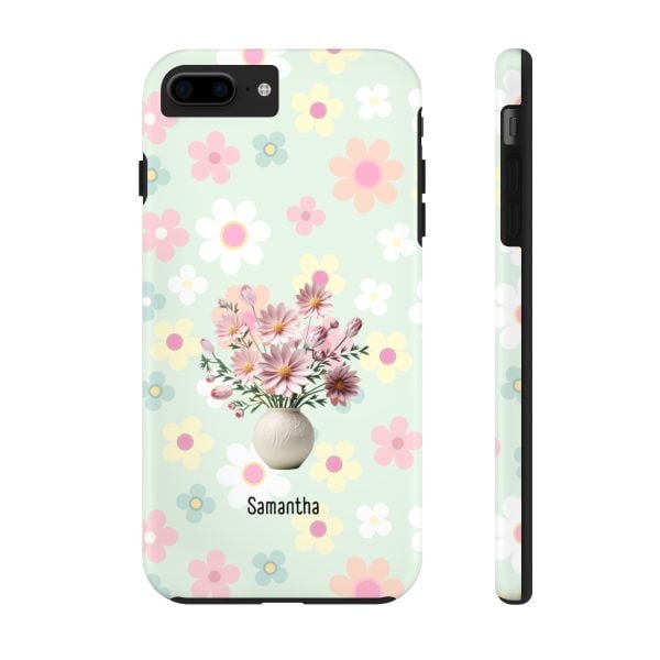 Birth Flower iPhone Cases | Oct Birth Flower: Cosmos | Name Customization - Image 6