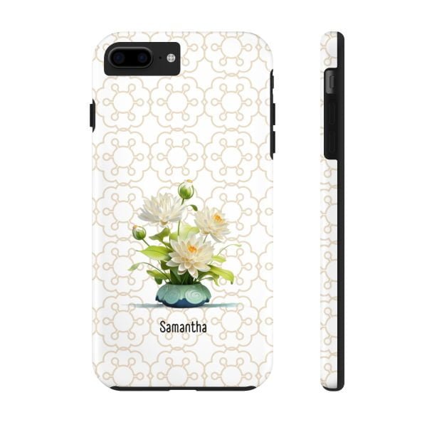 Birth Flower iPhone Cases | July Birth Flower: Water Lily | Name Customization - Image 6