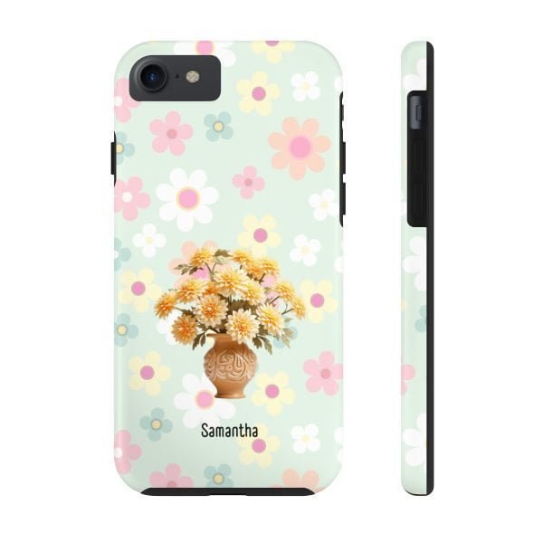 Birth Flower iPhone Cases | Nov Birth Flower: Chrysanthemum | Name Customization - Image 8