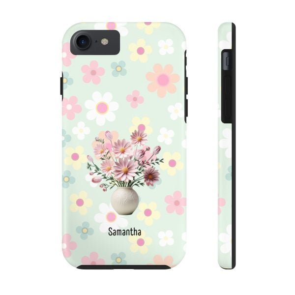Birth Flower iPhone Cases | Oct Birth Flower: Cosmos | Name Customization - Image 7