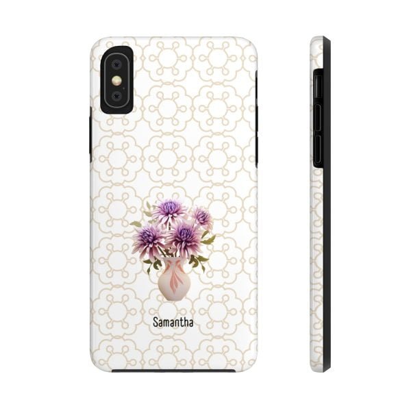 Birth Flower iPhone Cases | Sep Birth Flower: Aster | Name Customization - Image 9