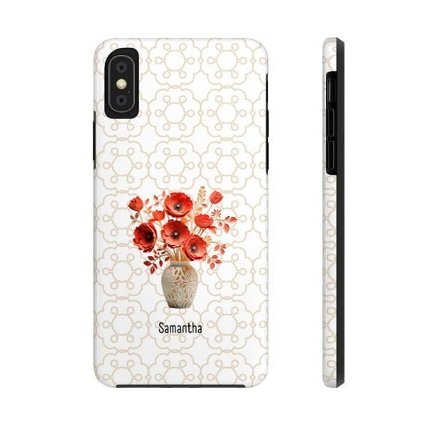 Birth Flower iPhone Cases | Aug Birth Flower: Poppy | Name Customization - Image 5