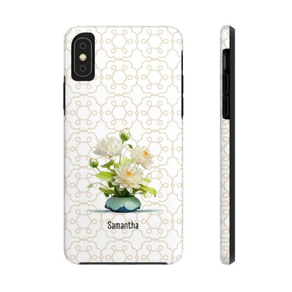 Birth Flower iPhone Cases | July Birth Flower: Water Lily | Name Customization - Image 8