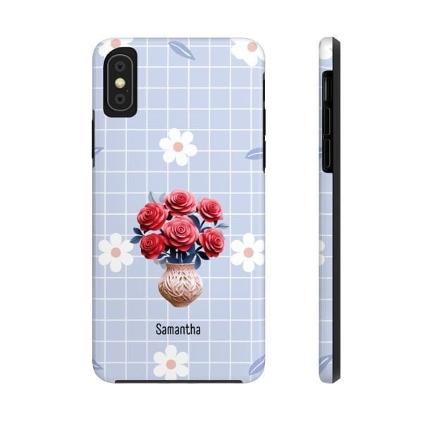 Birth Flower iPhone Cases | June Birth Flower: Rose | Name Customization - Image 8