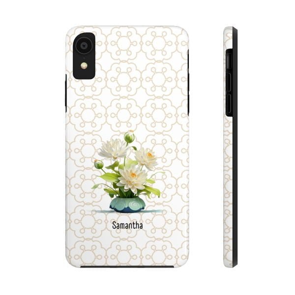 Birth Flower iPhone Cases | July Birth Flower: Water Lily | Name Customization - Image 11