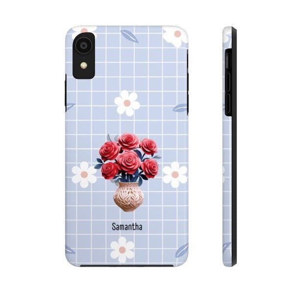 Birth Flower iPhone Cases | June Birth Flower: Rose | Name Customization - Image 11