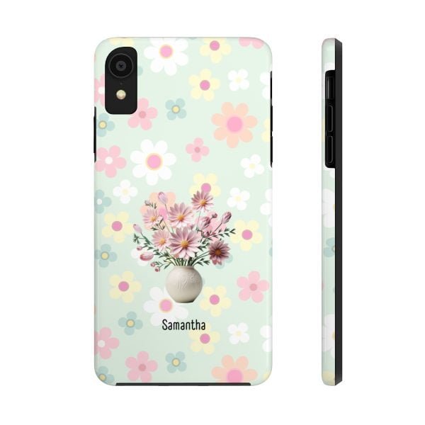 Birth Flower iPhone Cases | Oct Birth Flower: Cosmos | Name Customization - Image 11
