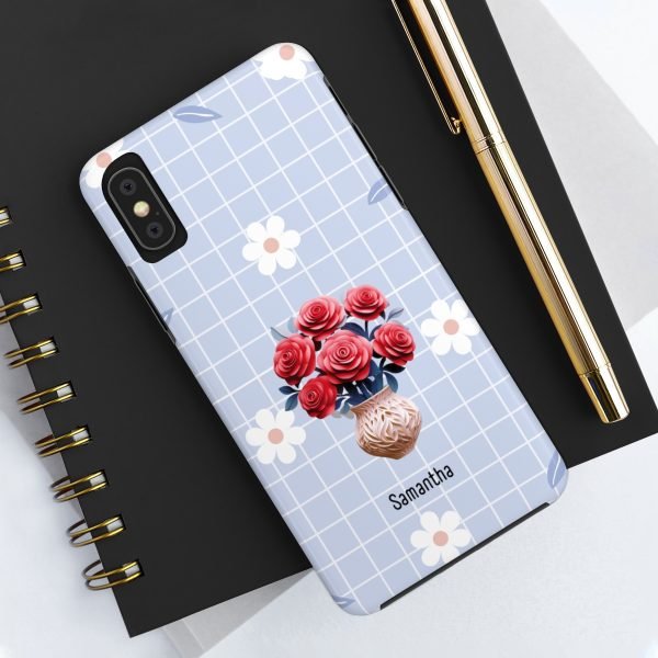 Birth Flower iPhone Cases | June Birth Flower: Rose | Name Customization - Image 14