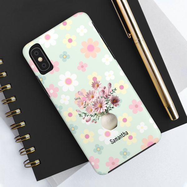 Birth Flower iPhone Cases | Oct Birth Flower: Cosmos | Name Customization - Image 14