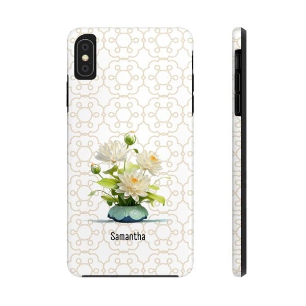 Birth Flower iPhone Cases | July Birth Flower: Water Lily | Name Customization - Image 15