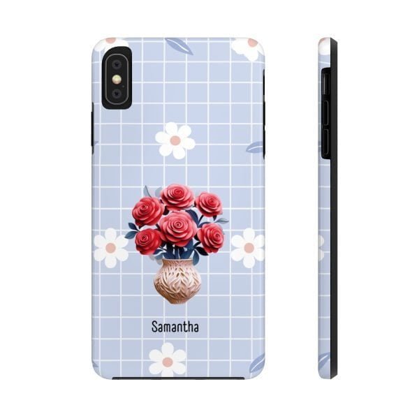 Birth Flower iPhone Cases | June Birth Flower: Rose | Name Customization - Image 15