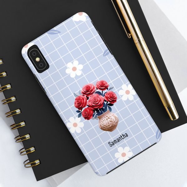 Birth Flower iPhone Cases | June Birth Flower: Rose | Name Customization - Image 16