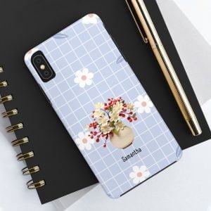 Birth Flower iPhone Cases | May Birth Flower: Hawthorn | Name Customization