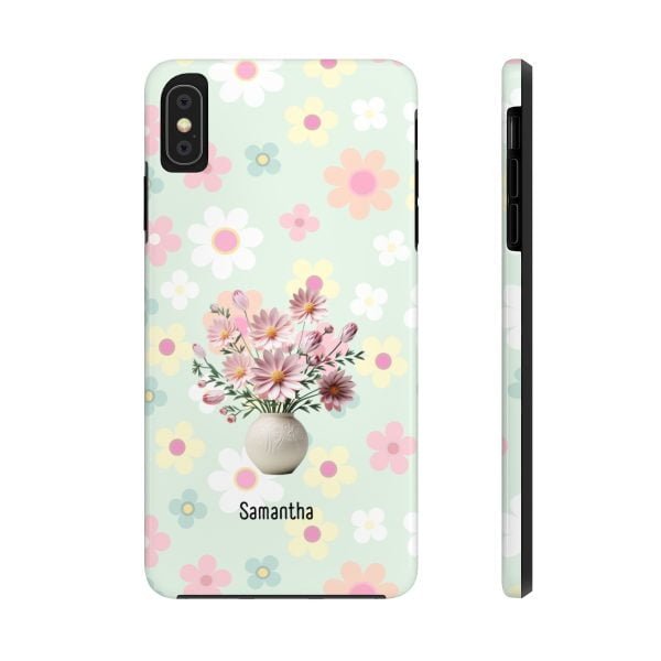 Birth Flower iPhone Cases | Oct Birth Flower: Cosmos | Name Customization - Image 15