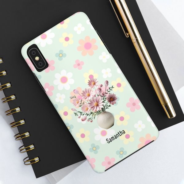 Birth Flower iPhone Cases | Oct Birth Flower: Cosmos | Name Customization - Image 16