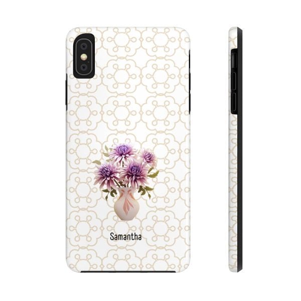 Birth Flower iPhone Cases | Sep Birth Flower: Aster | Name Customization - Image 16