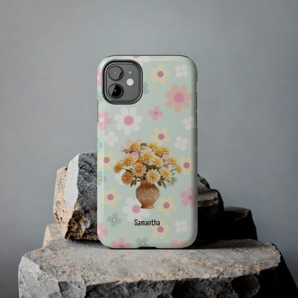 Birth Flower iPhone Cases | Nov Birth Flower: Chrysanthemum | Name Customization - Image 22