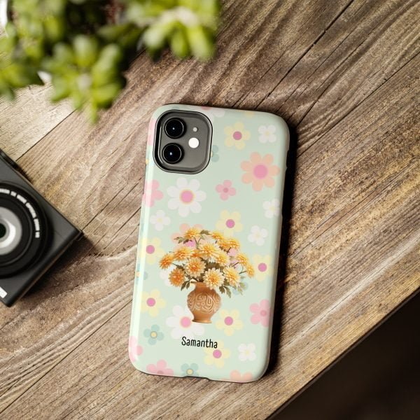 Birth Flower iPhone Cases | Nov Birth Flower: Chrysanthemum | Name Customization - Image 23
