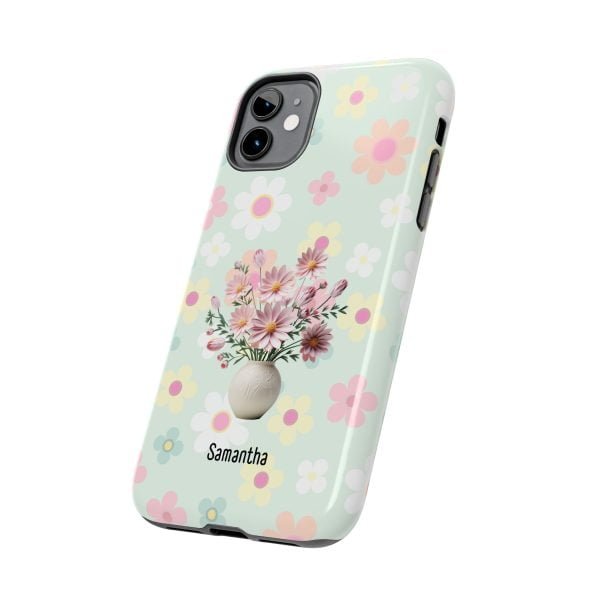 Birth Flower iPhone Cases | Oct Birth Flower: Cosmos | Name Customization - Image 19