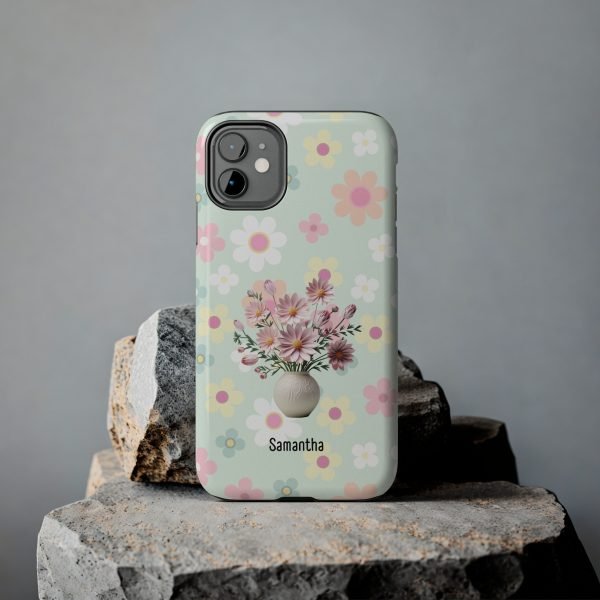 Birth Flower iPhone Cases | Oct Birth Flower: Cosmos | Name Customization - Image 21