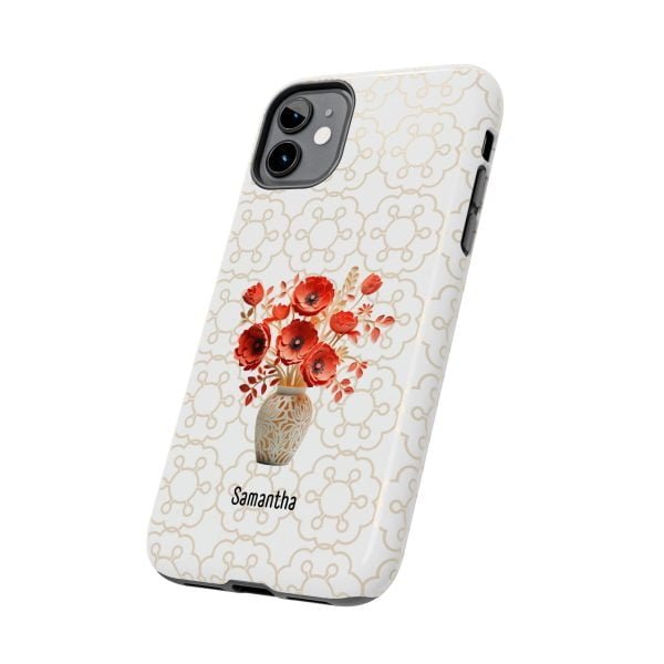 Birth Flower iPhone Cases | Aug Birth Flower: Poppy | Name Customization - Image 14