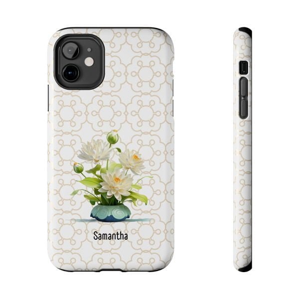 Birth Flower iPhone Cases | July Birth Flower: Water Lily | Name Customization - Image 17