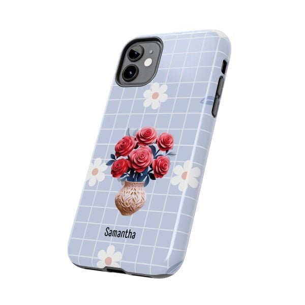 Birth Flower iPhone Cases | June Birth Flower: Rose | Name Customization - Image 19