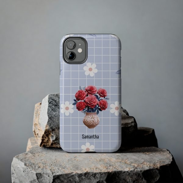 Birth Flower iPhone Cases | June Birth Flower: Rose | Name Customization - Image 21