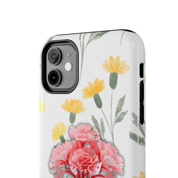 Birth Flower iPhone Cases | January Birth Flower: Carnation | Name Customization - Image 17