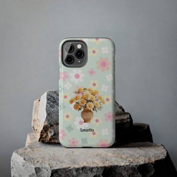 Birth Flower iPhone Cases | Nov Birth Flower: Chrysanthemum | Name Customization - Image 28