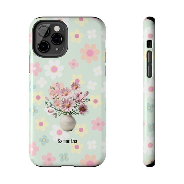 Birth Flower iPhone Cases | Oct Birth Flower: Cosmos | Name Customization - Image 23